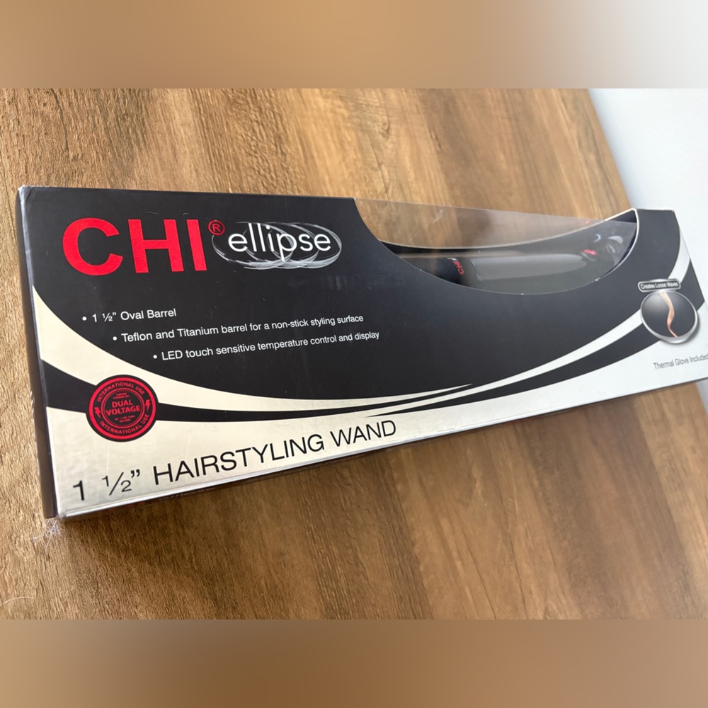 NEW IN BOX Chi Ellipse 1 1/2” Oval Barrel Hairstyling Wand - Picture 8 of 11
